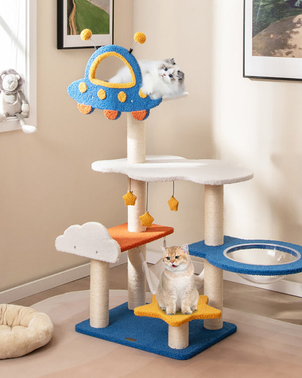 The Orbit · Modern Cat Tree · UFO Capsule Perch · Natural Sisal · PurrPeak
