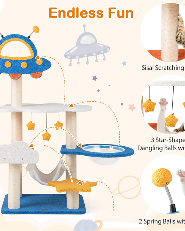 The Orbit · Modern Cat Tree · UFO Capsule Perch · Natural Sisal · PurrPeak