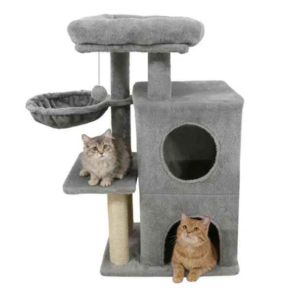 The Ridgeline · Compact Cat Tree · Condo & Hammock · Natural Sisal · PurrPeak