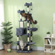 The Fortress · Maine Coon Cat Tree · 2 Condos & Hammock · Multi-Cat · PurrPeak