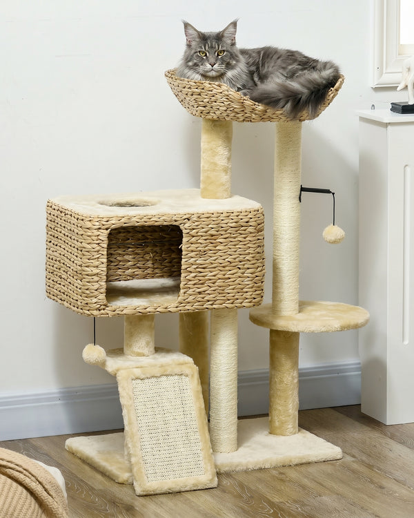 The Manor · Maine Coon Luxury Cat Tree · Multi-Level · Natural Sisal · PurrPeak