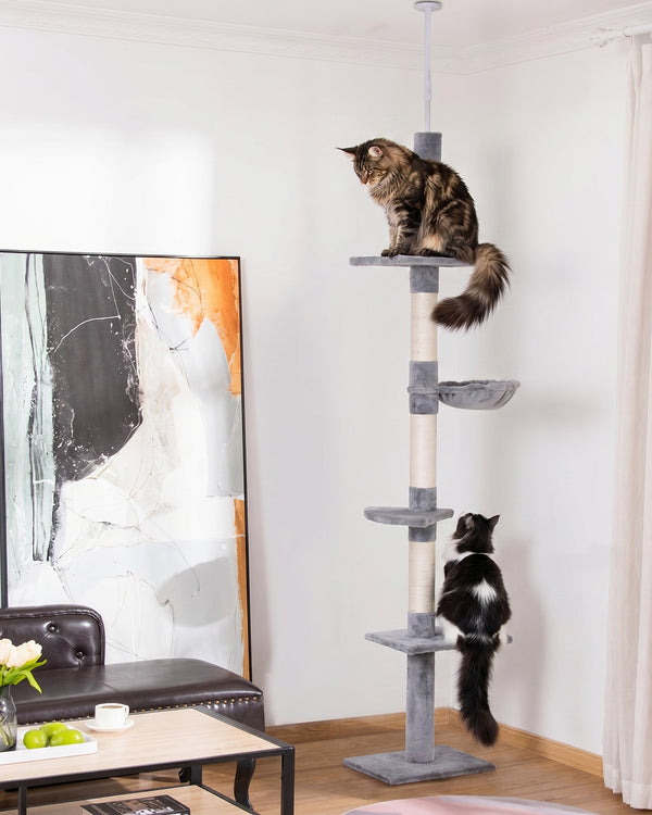 The Spire · Maine Coon Floor-to-Ceiling Cat Tree · No-Drill · PurrPeak